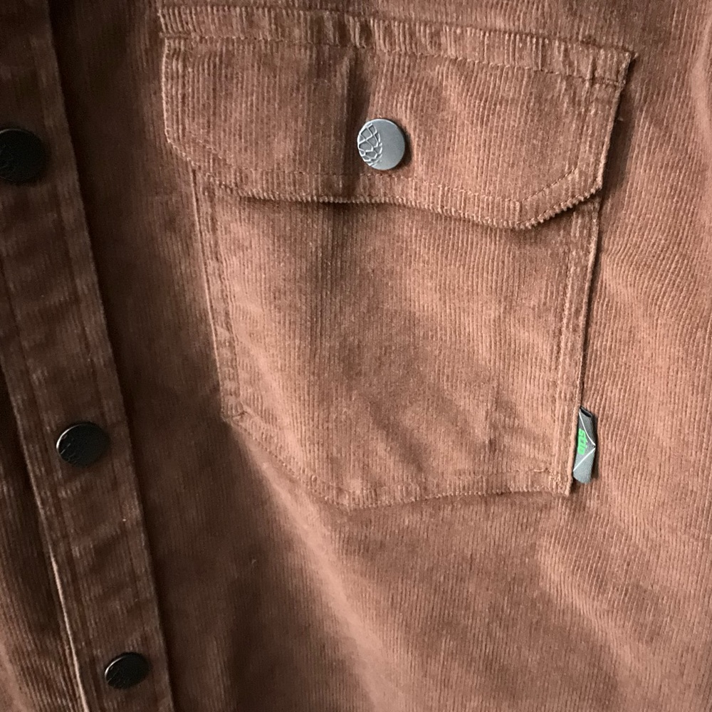 Stio - Mens Saratoga Corduroy Shirt, Large.  BROWN.